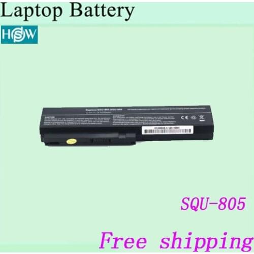 Free shipping 4400mah SQU-805 Laptop battery For LG R410 R510 For Fujitsu SW8 TW8