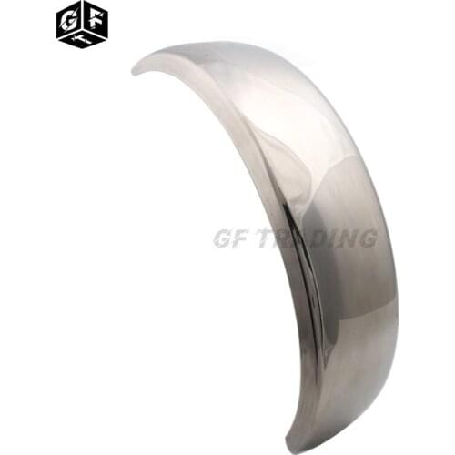 Chrome Motorcycle Big Mud Flap Splash Guard Retro Rear Modification Fender Mudguard for Harley Bobber Chopper VTX DS XVS 400/600