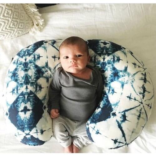 Baby U-shaped Nursing Pillowcase Super Soft Pressed Foam Stitching Pillowcase Elastic Printing Pillowcase Detachable