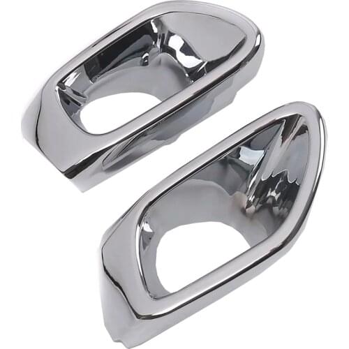 For Ford Territory 2020 2021 Car Front Fog Light Frame Foglight Lamp Ring Cover Protector Sticker Exterior ABS Car Accessories