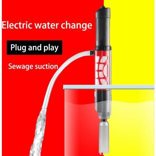 Electric Aquarium Water Change Pump Cleaning Tools Water Changer Gravel Cleaner Siphon for Fish Tank Water Filter Pump 220v