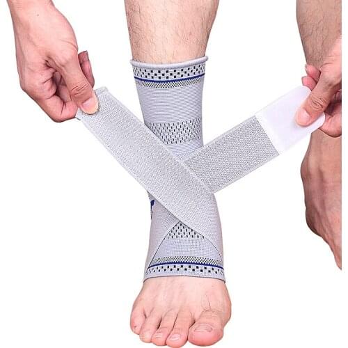 1PC Protective Sport Ankle Support 3D Weave Elastic Football Basketball Ankle Brace Compression Nylon Strap Belt Ankle Protector
