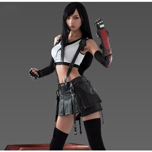 Tifa Lockhart Cosplay Daily summer cool skirt Final FF VII Game same daily Female Costume A