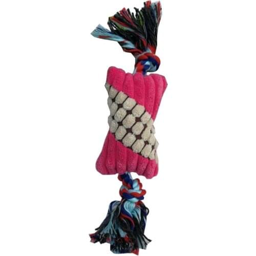 1PC Pet Dog Puppy Cotton Chew Knot Toy Durable Braided Bone Rope Molar Toy Pets 30cmTeeth Cleaning Supplies Funny Dog Toys