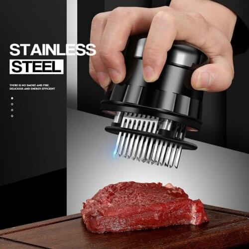 56 Blades Needle Meat Tenderizer Stainless Steel Knife Meat Beaf Steak Mallet Meat Tenderizer Hammer Pounder Cooking Tools