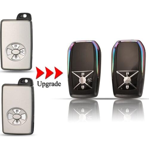 Jingyuqin 2/3 Buttons Modified Remote Flip Folding Car Key Shell Fob Case For Toyota Avalon Camry Highlander Crown Corolla