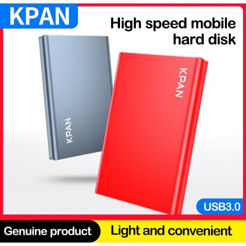 KPAN Metal thin HDD external portable hard drive Storage capacity Disco duro portátil externo for PC/Mac Include HDD bag gift