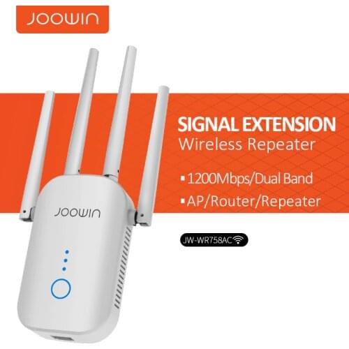 Powerful 1200Mbps Wireless Wifi extender Wifi Repeater/Router Dual Band 2.4&5.8Ghz 4 Wi fi Antenna long Range Signal Amplifier