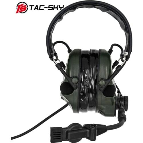 TCI LIBERATOR 1 TAC-SKY silicone earmuffs noise reduction pickup military tactical shooting walkie talkie headset FG