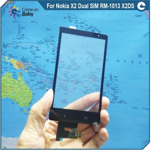 New Quality For Nokia X2 Dual SIM RM-1013 X2DS Digitizer Touch Screen Panel Sensor Lens Glass Replacement 100%Test OK
