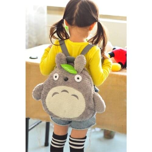 New 37cm 33cm Plush Toys Totoro Bag Small Cartoon Backpack Stuffed Animals Pelucias Hugs Tiny Cute Mascots For Boys Girls Kids