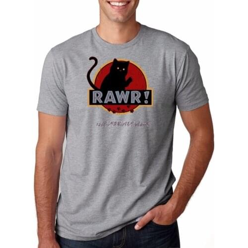 New arrival mens Summer Style fashion T-Shirt Rawr! Tee Casual Shirt