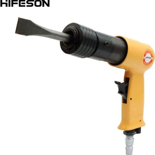 HIFESON 150mm Air Handheld Shovel Gun Pneumatic Gas Chisels Pistol with 4pcs Self-lock Chisels Tools for cutting drilling