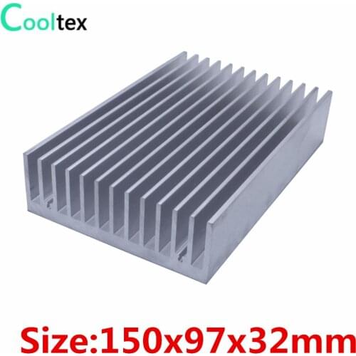 High power) 150x97x32mm Aluminum heatsink Heat Sink radiator cooler for chip LED Electronic cooling cooler