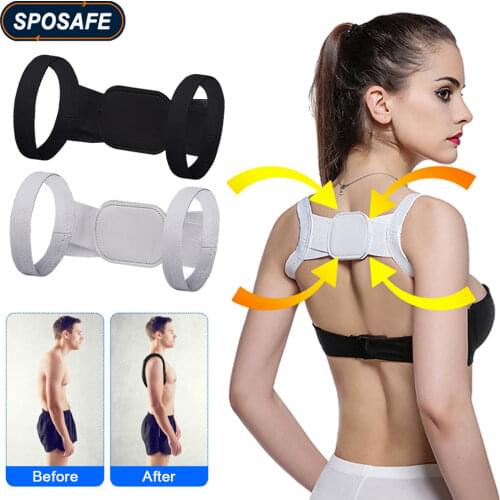 Adjustable Back Correction Belt Shoulder Invisible Elastic Shoulder Support for Hunching Posture Orthotic & Neck Pain Relief