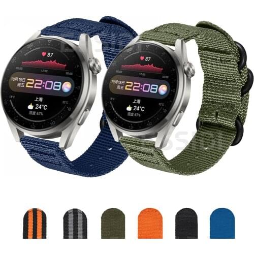 Essidi 22mm Sports Nylon Band Strap For Huawei Watch 3 Pro GT 2e GT 2 46mm 2 Pro Wrist Loop For Honor Magic 2 46mm GS Pro Dream