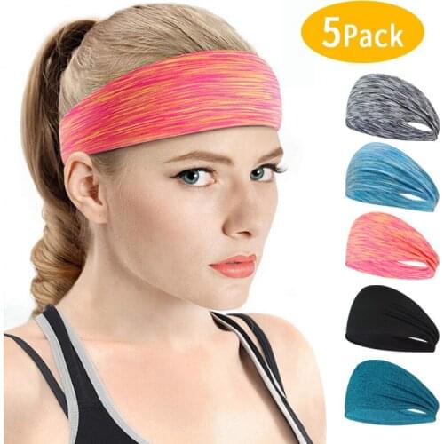 Sports headbands workout running headband for women absorb sweat cotton fitness yoga hair band