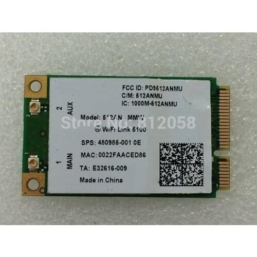 SSEA New For Intel wifi link 5100 5100AN WiFi Wireless card for HP DV4 DV5 DV7 CQ40 CQ50 CQ60 2730P 6520S 6530S 8730w 480985-001