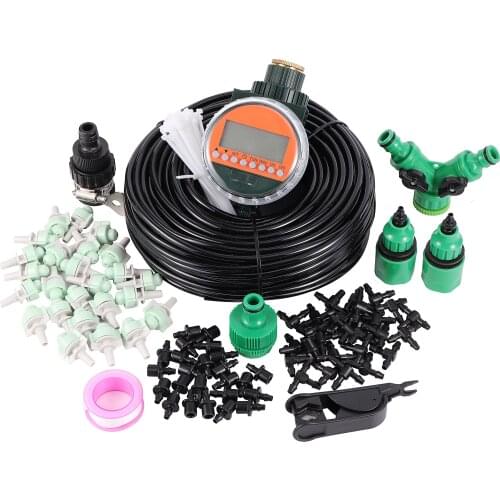 Intelligent Rain Sensor Water Timer Misting Nozzle Kit Garden Atomization Irrigation System Supplies Humidify Disinfection Tool