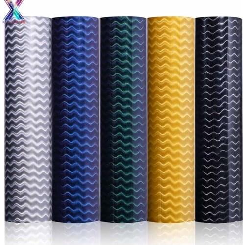 XFX HTV NEW Cricut Vinyl 25x150cm PU Water Ripple HTV Iron on Vinyl Heat Press for TShirt Hat Fabric DIY Cricut Vinyl Stickers
