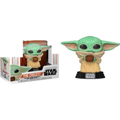 FUNKO POP Star Wars Yoda Baby The child 378# Vinyl Dolls Action figures Collection Model Toys for Children Birthday Gift