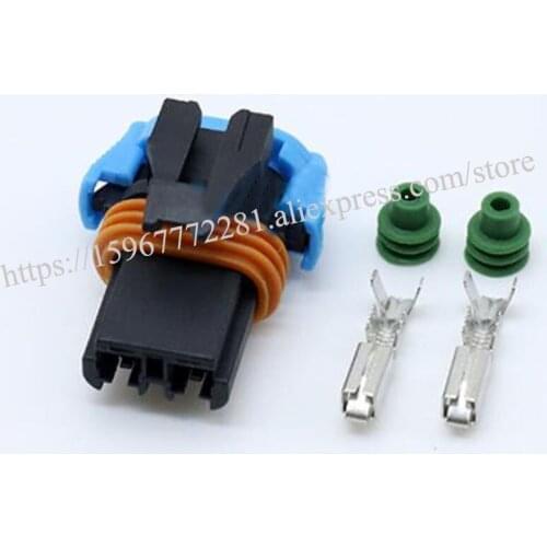 100set car male Connector cable Terminal plug jacket auto Plug socket 2 pin female Connector automotive plug DJ7025WA-2.8-21