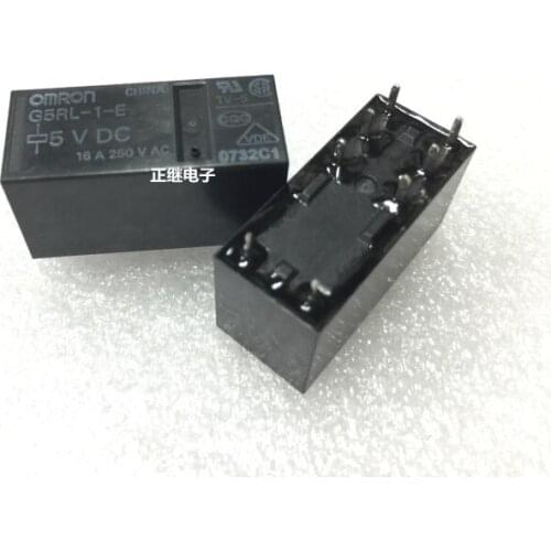 2pcs/lot New and original Relays G5RL-1-E 5VDC 5V