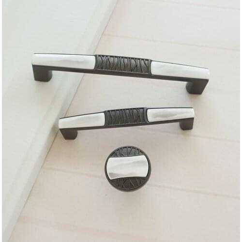 3.78‘’ 5.04‘’ Zinc Alloy Pottery and Porcelain Furniture Handles and Knob Cabinets Drawer Door Handles Kitchen Door Handle