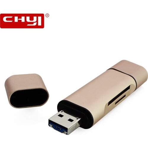 5 In 1 Type C OTG Card Reader With USB Female Interface USB 3.0 Cradread SD TF Memory Card Reader Adapter For Computer Supplies
