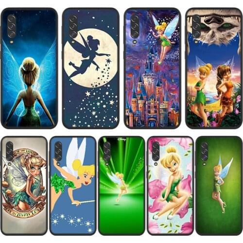 Disney Tinker Bell For Samsung Galaxy A90 A80 A70S A60 A50S A40S A30S A20E A10S A2 Core 5G Black Soft Phone Case