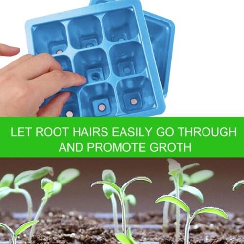 9 hole Plant Nursery Box Garden Potting Tray Germ Box Insulation Nursery Pot Breathable Planting Protective Cover