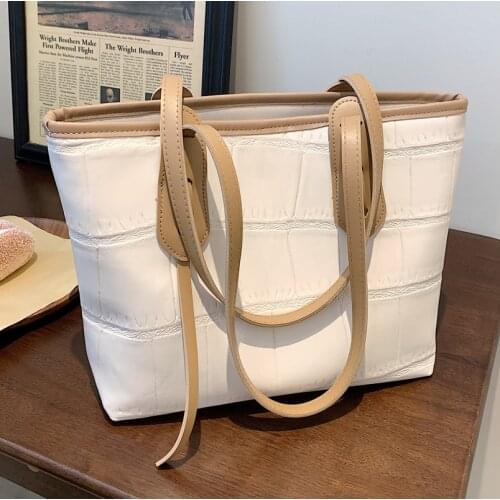 European and American Stone Pattern Large-capacity Bag2021new Ladys All-match Single Shoulder Bag Small Fresh Commuter Tote Bag