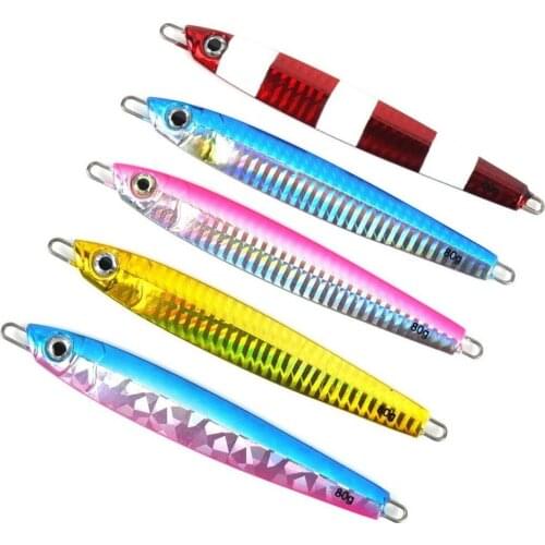 HiUmi 1PC IronPlate Lead Fish Road Bait 80g High Quality Bait 12.5cm Metal Jig