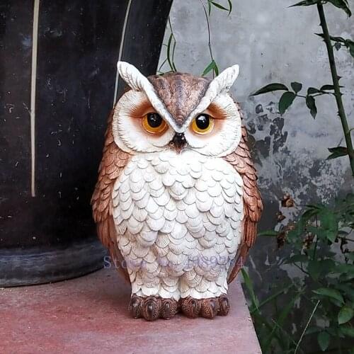 Simulation Animal Owl Bird Lovely Balcony Garden Outdoor Decoration Model Simulation Decoration Modern Home Accessories