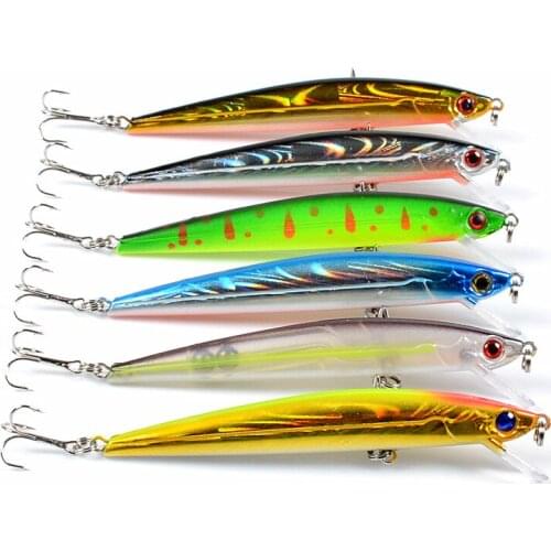 Hot selling false baits 11cm/9.2g Sinking Minnow Fixed Weight Fishing Lure Wobbler Rock Trout Bait Tackle