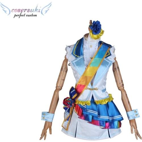 Lovelive Rainbow Rose Asaka Karin Cosplay Carnaval Costume Halloween Christmas Costume