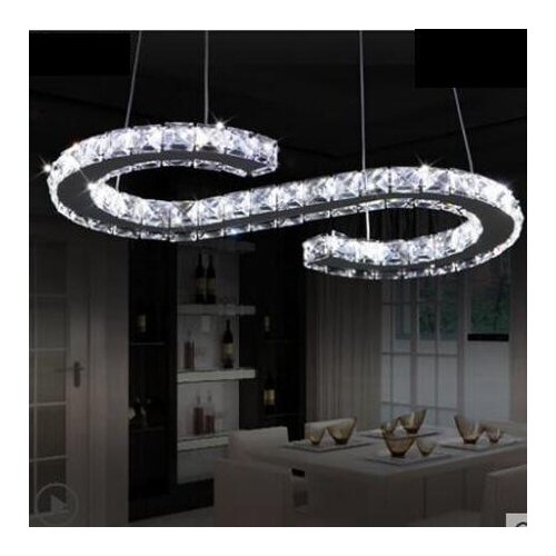 Restaurant Chandelier Creative Personality Modern Minimalist Bar Chandelier S-shaped Art Chandelier Living Room Lamp Atmosphere