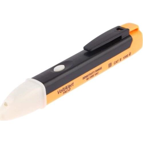 Multimeter Electric Voltage Detector Sensor Tester 90-1000V AC Test Pen Voltage LED Light Indicator Pen Volt Socket Wall Power