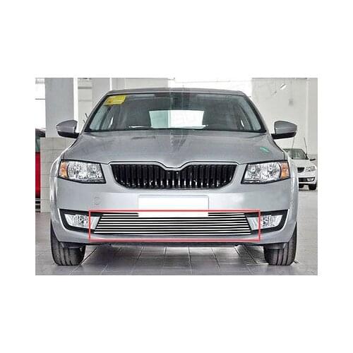 Front Bottom Grill Grid Grille Trim for Skoda Octavia MK3 A7 2015 2016