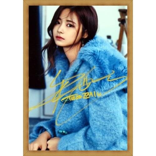 Signed TWICE TZUYU autographed photo Twicetagram 6 inches freeshipping 122017AA