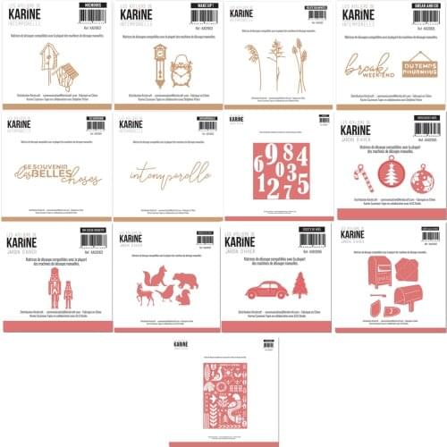 Mmao Crafts Metal Steel Cutting Dies Mailbox clock animal leaves Stencil For DIY Scrapbooking Paper/photo Cards Embossing Dies