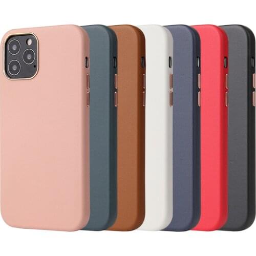 Luxury Leather Back Cover Case for iPhone 12 Pro Max X XS XR 7 8 11 12 Mini 7/8 Plus