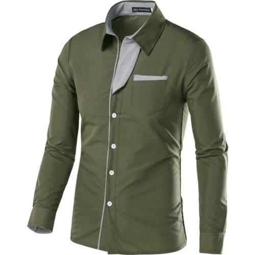 2020 New Social Long Sleeve Maple Leaf Designer Shirts Men Slim Fit Vintage Fashions Mens Shirt Man Dress Jersey Clothing