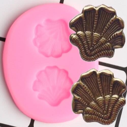Sea Shell Silicone Molds DIY Chocolate Kitchen Baking Cupcake Topper Fondant Cake Decorating Tools Polymer Candy Clay Mould