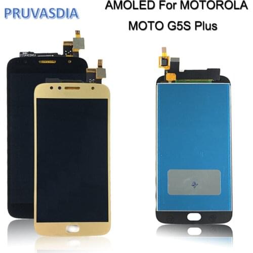 Super Amoled 5.5'' For Motorola Moto G5S Plus LCD Screen Display Touch Digitizer Assembly Replacement LCD For MOTO G5S Plus