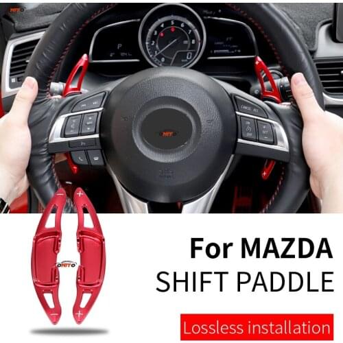 Aluminum Alloy Car Styling Fit for Mazda MX-5 2016-2019 CX-4 2016-2019 Shifter Paddle Extened Shifter Accessory 2pcs/set