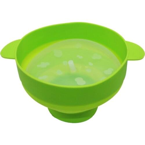 FDA Silicone Popcorn Bowl Home Microwavable Popcorn Maker Bowl Microwave Non-toxic Microwave Resistant To High Temperatures