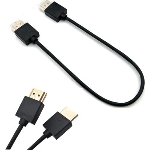OD 3.0mm Super Soft HDMI male to male Thin Cable for Moto Mobile Phone Tablet 2k 1080p hd Light-weight Portable 30CM 1M 2