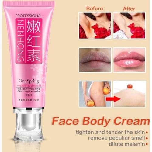 Women Vaginal Lips Private Part Pink Underarm Intimate Whitening Dark Nipple Bleaching Cream Skin Care Body Whitening Cream