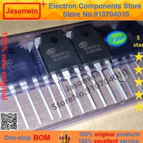 100% nuevo 50 unids/lote original IGBT SGT60N60FD1 60A600V 60N60FD1 SGT60N60FD1PN TO-247 Transistor